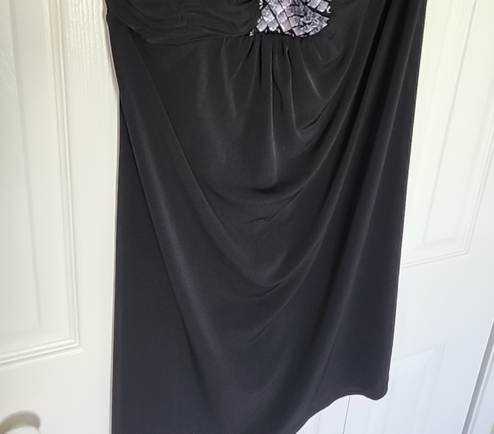 Strapless Black dress with RinestoneCleavage Bling Soze 12